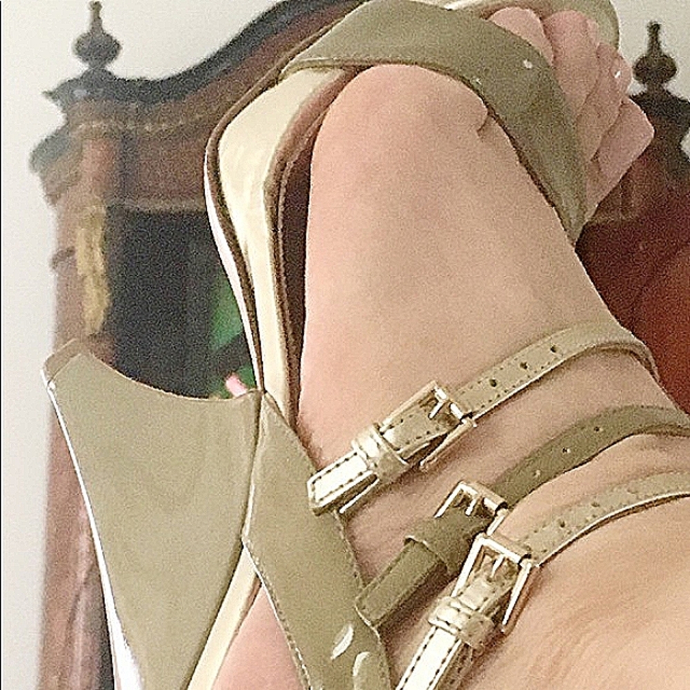Gianvito Rossi metallic sandal heels - Picture 5 of 8